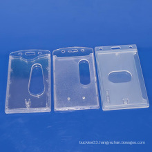 The factory sale newest transparent clear hard plastic ID card holder